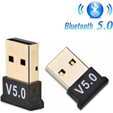 Store Bluetooth 5.0 USB Adaptör, Mini Dongle Bluetooth Alıcı, Pc Laptop Notebook Için Kablosuz Bluetooth Çevirici, Windows 10/11 Tak Çalıştır USB Bluetooth Dongle