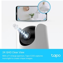 Store C225, 2k Qhd Wi-Fi Güvenlik Kamerası, Yapay Zeka Desteği, Hareket Tespit ve Takibi, 360°, Renkli Gece Görüşü, Çift Yönlü Sesli Iletişim, Bulut/yerel Depolama, Bebek Ağlaması Tespiti