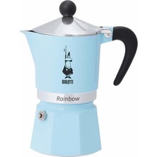Bialetti Rainbow Moka Pot 1 Cup Açık Mavi