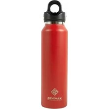Revomax 950 ml Çelik Matara Kırmızı Paslanmaz Termos