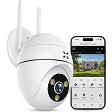 Store Güvenlik Kamerası | 1440P Mobil Kontrol Hareket Takipli Gece Görüşlü Dış Mekan Kamera X7268
