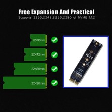 Store Nvme M.2 Pcı-E3.0 1x Genişletme Adaptör Kartı Yüksek Hızlı M Anahtar Ngff Dönüştürücü Kart Modülü Samsung PM961, 960EVO, SM961, PM951, SM951, Intel 600P, Lıte-On T10 Nvme Protokolü M.2 Için