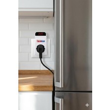 Store Protex-R Dijital Voltaj Koruyucu Priz - Ayarlanabilir Alt/üst Limit (140V-280V), 16A Akım Korumalı Priz, 5 Sn / 3 Dakika Gecikme Seçenekli, LED Ekranlı Kombi, Buzdolabı ve Tv Koruyucu (1)