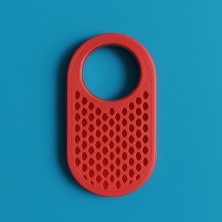 Store Arı Peteği Desenli Smart Tag 2 Kılıf Sert Dayanıklı Smarttag2 ile Uyumlu Plastik Koruyucu (Kırmızı)