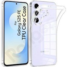 Store [maxi-Clear] Samsung Galaxy S25 Fe Için Şeffaf Telefon Kılıfı Kamera Yükseltili S25 Fe Koruyucu Darbelere Dayanıklı Esnek ve Hafif Tasarımlı Telefonu Tam Kaplayan Samsung S25 Fe Kılıfı