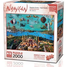 Orevio 22523 Migration Routes Hagia Sophia 2000 Parça Puzzle