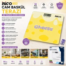 Store 0221A Dijital - Pilli Desenli Renkli Cam Banyo Baskül Terazi Tartı LCD Ekran 180KG/50GR 26X26CM İ11-030