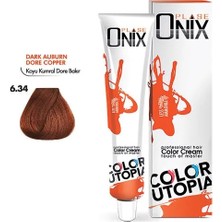 Store Tüp Saç Boyası 60 ml Profesyonel Krem Boya - 6/34 Koyu Kumral Dore Bakir