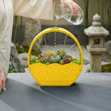 Store 3D Baskı Self-Watering Planter - Kendi Kendini Sulayan Saksı-Sarı
