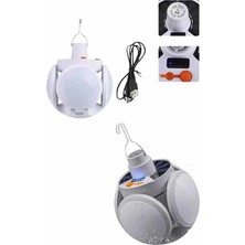 Store 5 Kanatlı Bahçe Aydınlatma LED Askılı Solar Güneş Enerji USB Sarjlı