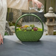 Store 3D Baskı Self-Watering Planter - Kendi Kendini Sulayan Saksı-Yeşil