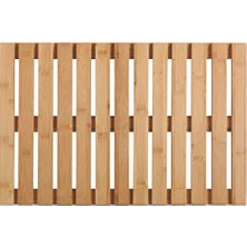 Orevio Küvet ve Duş Matı, Iç ve Dış Mekan Bambu, 40 x 60 Cm, Kaymaz Tabanlı, Doğal
