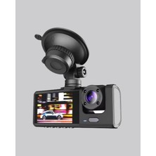 Store Üç Kameralı Araç Içi Kayıt Sistemi Full Hd Gece Görüşlü ve G-Sensör Destekli
