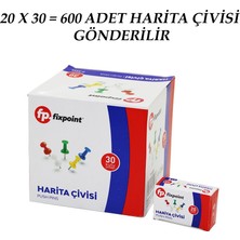 Store 600 Adet Harita Çivisi Renkli = 20PCS x 30