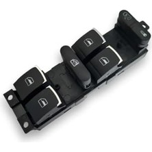 Orevio Sol Ön Kapı Cam Düğmesi, Kromlu, 1J4959857D, Seat Leon Mk1 ile Uyumlu, 2000-2005