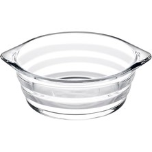 Orevio Ripple Fırın Kase 350 Cc, T 000-ŞEFFAF, Borcam, 1 Ofset Tanıtım Kartı 24 D
