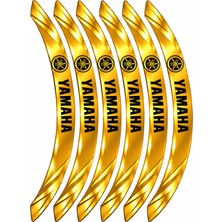 PINAXAR 3D Jant Sticker Motosiklet Jant Şeridi 12 Yamaha  Parça Dekoratif Set