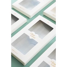 Orevio 9X18 cm Ciltli Ajanda Defter Şeffaf Koruma Kılıfı