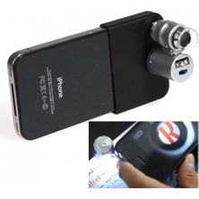Store Iphone5 Için Uyumlu Kapaklı Lens Mikroskop Taşınabilir Mini Cep Boyutu LED Mikroskop NO.9882IP5II