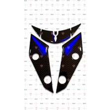 Orevio Yamaha Nmax Ön Çamurluk Koruma Pad Karbon Desen Siyah Lacivert