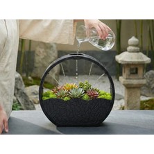 Store 3D Baskı Self-Watering Planter - Kendi Kendini Sulayan Saksı-Siyah