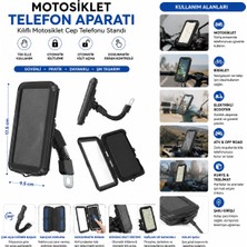 Store Resistant Bike Motorsiklet Telefon Tutucu 5.5 Inç - 6.2 Inç