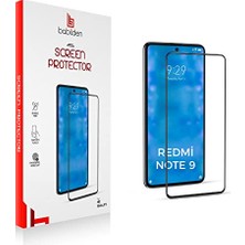 Orevio Xiaomi Redmi Note 9 ile Uyumlu Ekran Koruyucu Uçtan Kenara Tam Kapsama Dayanıklı Temperli Kırılmaz Cam Koruma