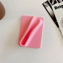 Orevio Pembe Taşınabilir Yapışkanlı Ruj Saklama Standı ve Cep Telefonu Tutucu