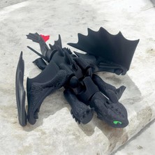 3D Home Toothless Hareketli Eklemli Figür