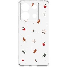 Orevio S19 Max Pro S Zoom ile Uyumlu Kamera Korumalı Şeffaf Silikon Kılıf, Noel Baskılı