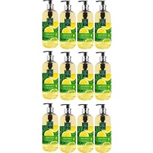 Orevio Doğal Zeytinyağlı Sıvı Sabun Çeşme Limonu 500 ml x 12 Adet