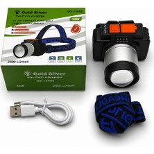 Store Gold Silver GS-15650 2500 Lümen 4 Mod Sos Özellikli LED Kafa Feneri