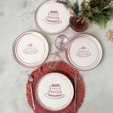Store Pink Cake Nordic Pasta Tabağı 22 cm 4 Adet 22965-66