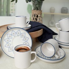 Store Floral Waves Nordic Kahve Takımı 12 Parça 6 Kişilik 22669-71