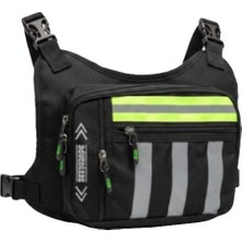 Orevio 4983 Motosiklet ve Bisiklet Kullanıcıları Için Unisex Reflektörlü 3 Bölmeli Göğüs Çantası