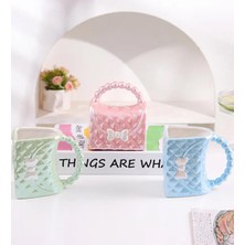 Store Çanta Şeklinde Şık Seramik Kupa