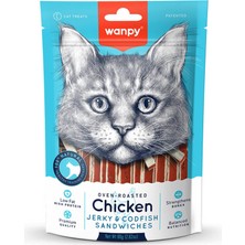 Store Chıcken Jerky Codfısh Sandwıches Wanpy Tavuklu ve Morina Balıklı Kedi Ödül Maması