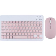 Store KYB71 Kablosuz Türkçe Q Klavye Mouse Set - Pembe