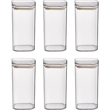 Store 6'lı Plastik Baharatlık Seti Vakum Kapaklı, 6X13 cm