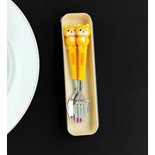 Store Sevimli Hayvan Figürlü Çatal Kaşık Seti (Köpek)