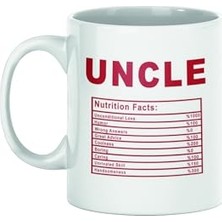 Orevio Kupa; Uncle Nutrition Facts Baskılı Dayı Amcaya Hediyelik Eğlenceli, QBM1174