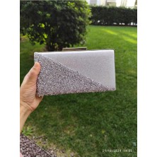 Store Yarım Taşlı Kutu Abiye Çanta