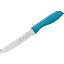 Store 2 Parça Kahvaltı Bıçağı Seti, 23 Cm, Tırtıklı Ekmek ve Sandviç Bıçağı, Özel Bıçak Çeliği, Plastik Sap, Mavi