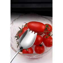 Store 304 Çelik Silver Çatallı Kaşık Sofra Salata Tatlı Meyve Çatalı CIN751BY