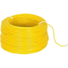 Store Artar H03V-K 0.22 mm Bakır Çok Damarlı Devre Montaj Kablosu Sarı Zil Teli (0.22 Mm² 100 Metre)