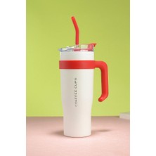 Store 304 L Çelik 1,2 L Beyaz Pipetli Kamp Piknik Termos CIN909BY