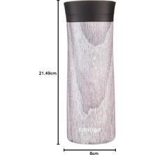 Store Üniseks Pinnacle Snapseal Termo Paslanmaz Çelik Yalıtımlı KUPA,GRI,420 ml