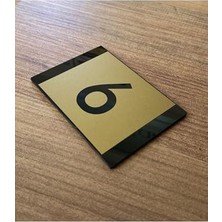 Orevio Minimal Gold Tasarım Kendinden Yapışkanlı Daire Kapı Numarası -6