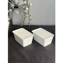 Store Pera Porselen Dikdörtgen Sunum Kabı