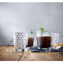 Store Coffeetime 4 Parça Su Bardağı Seti, 265 Ml, Petek Desenli Kristal Cam Bardak, Tumbler, Kokteyl Bardağı, Isıya Dayanıklı, Bulaşık Makinesinde Yıkanabilir